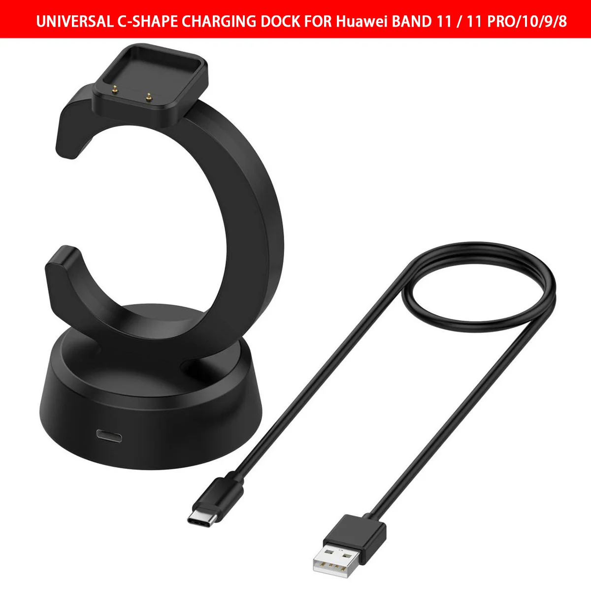 For Huawei Watch 11 Pro/watch fit 3 wristband For Honor 11 Watch Charger Universal C- shaped charging dock 1-meter long cable
