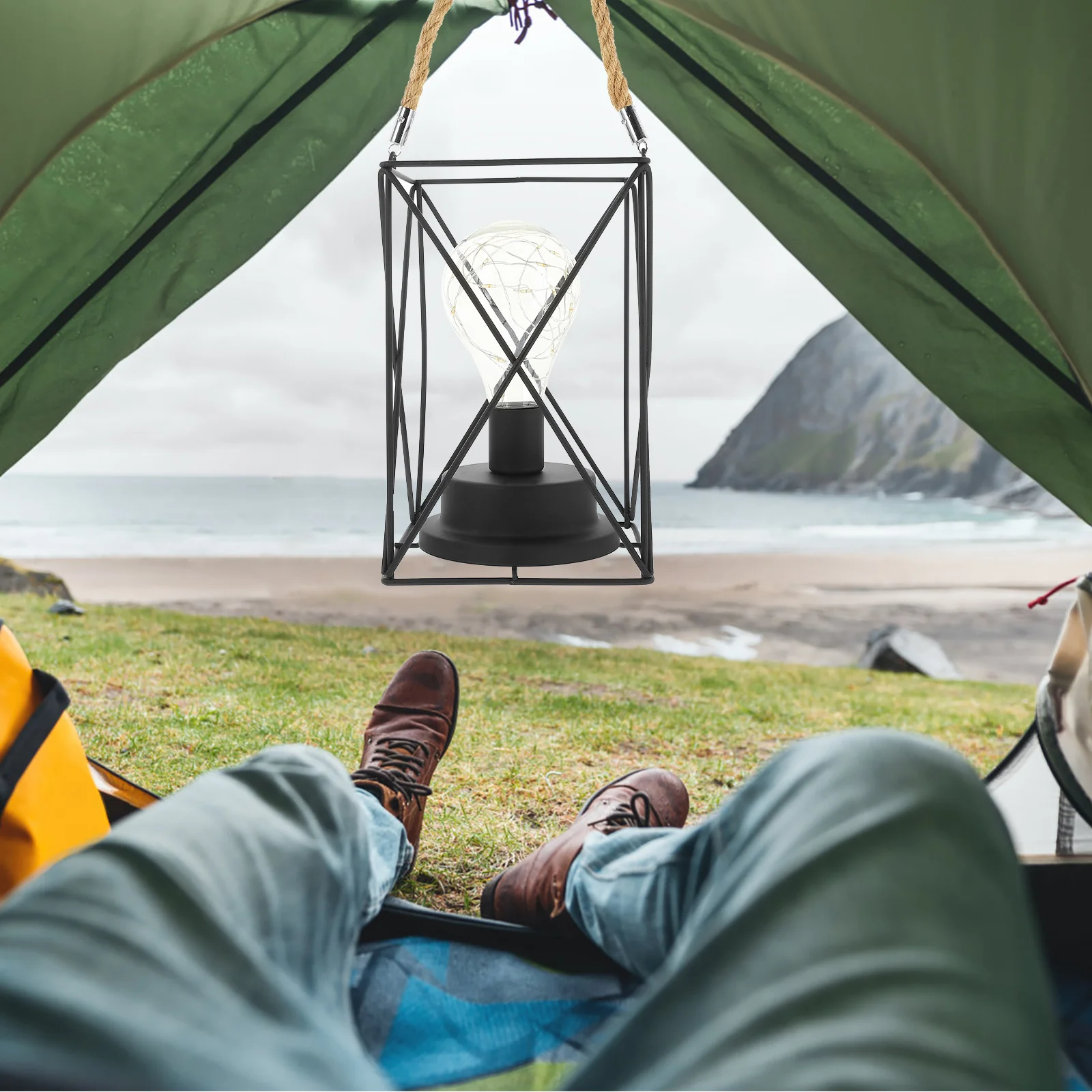 

Square Hanging Solar Light For Garden Patio Porch Yard Farmhouse Outdoor Decorative Lantern Landscape Lighting