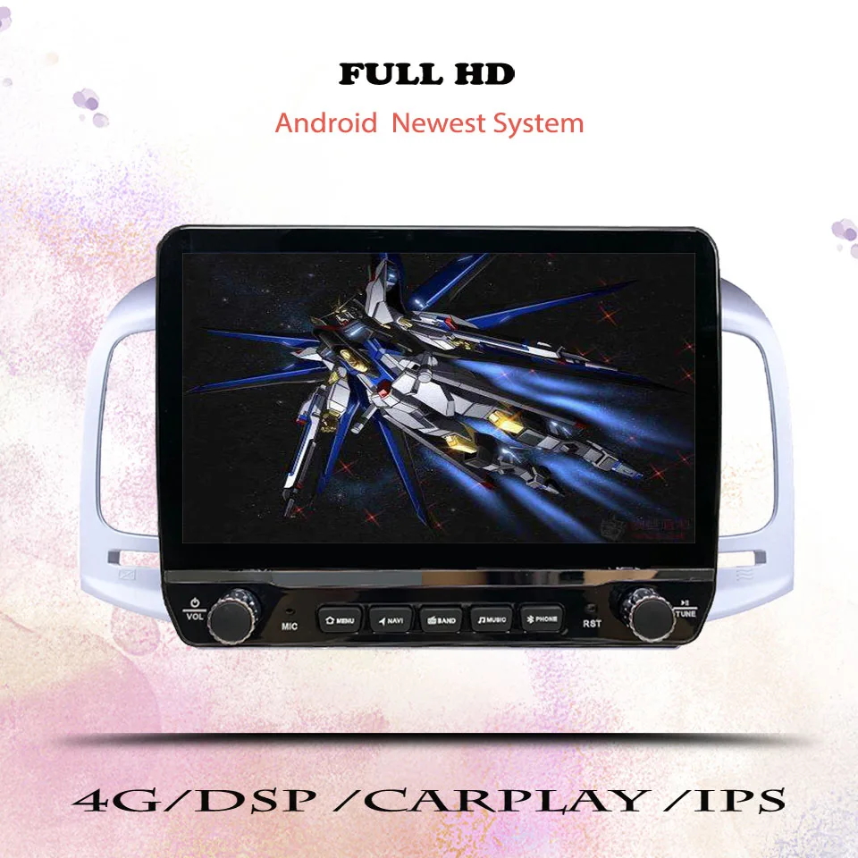 10’’ Car Autoradio AM FM Video Stereo Tape DVD Cassette For Hyundai Accent 2006 - 2011 GPS Navi Car intelligent systems Carplay