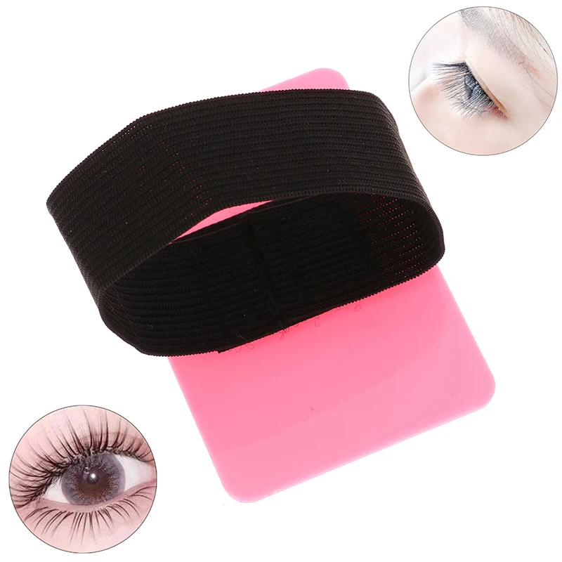 Grafted Eyelash Show Board Eyelash Extension Hand Plate Lash Holder Eyelash Extension Pallet With Adjustable Wrist Strap