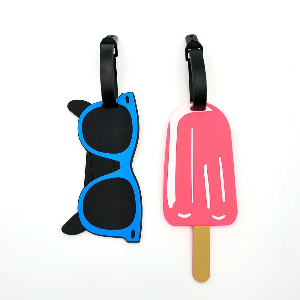 1pc Hamburg ice cream luggage tag, travel airport luggage tag, anti loss ID tag, work name tag, male and female