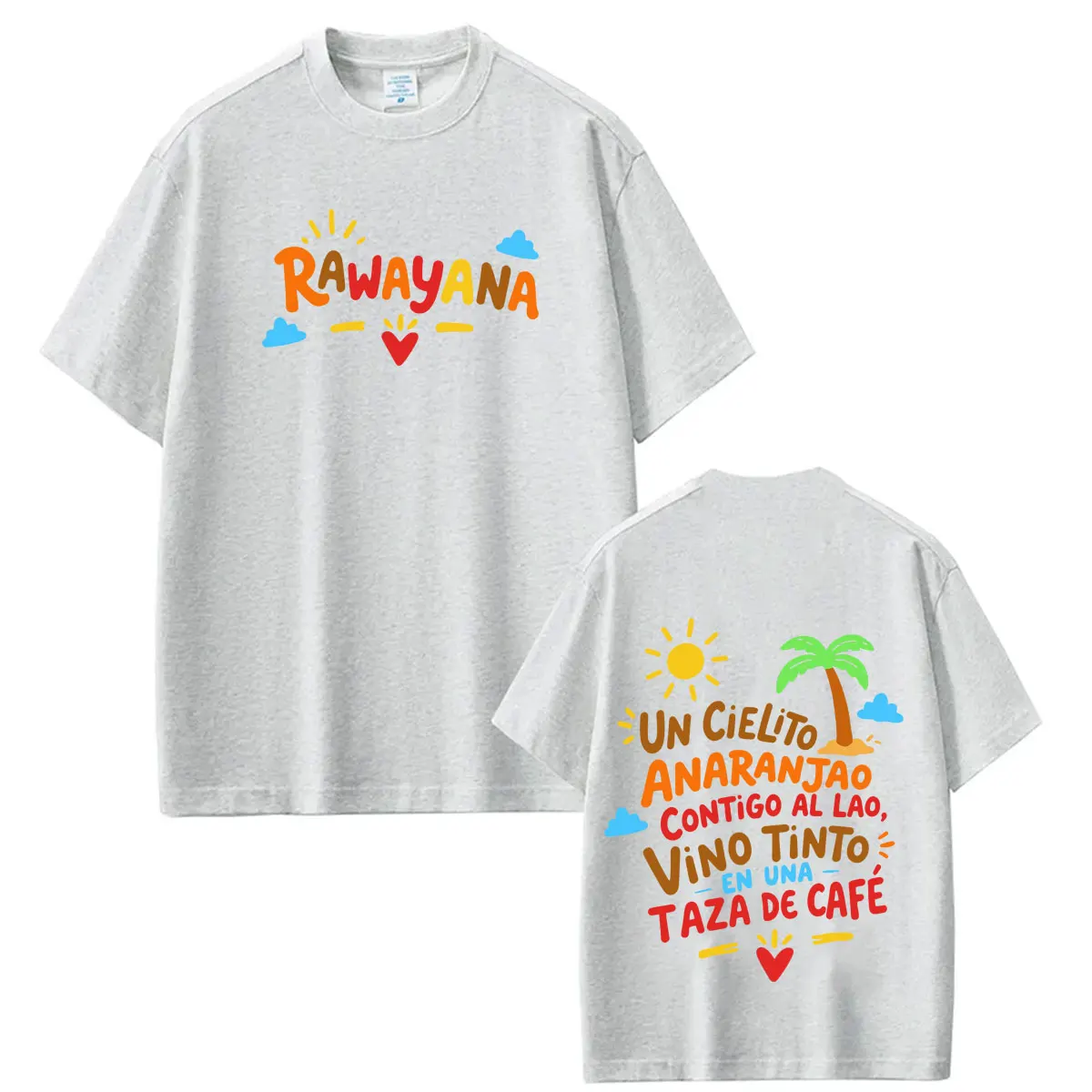 Rawayana: Wo ist das After? Tour 2026 Print T-Shirts für Männer und Frauen, Modisches Kurzarm-Baumwoll-T-Shirt, Lässige T-Shirts, Fangeschenke – Detail 4
