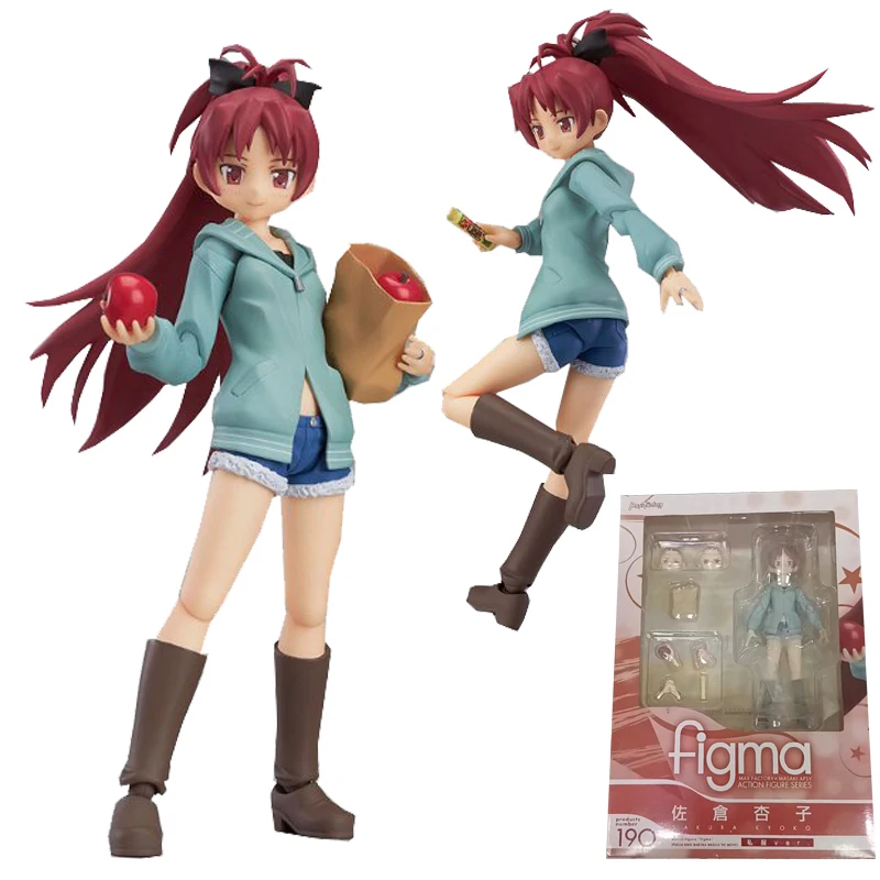 In Stock Original Max Factory Figma 190 Sakura Kyouko PUELLA MAGI MADOKA Anime Figure Model Collecile Action Toys Gifts