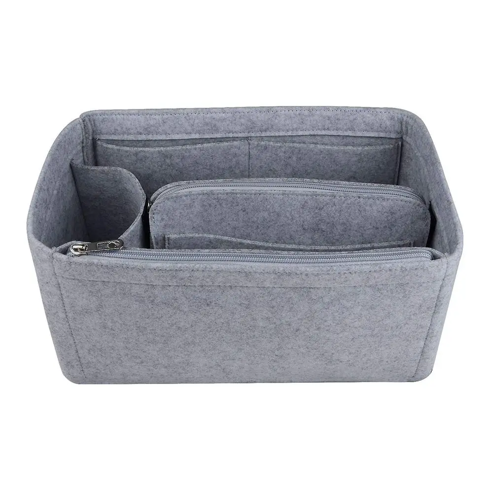 Handbag Insert Bag Felt Multi-Pocket Liner Bag Travel Storage Bags Bag Organizer for Speedy Neverfull/Longchamp LE PLIAGE