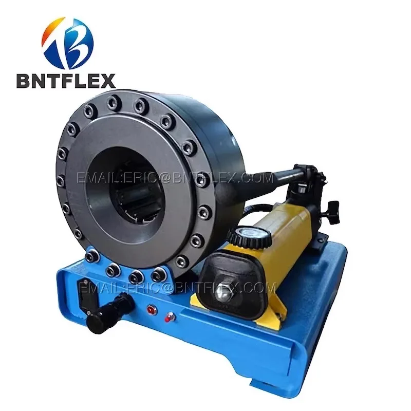 Original 2018 lowest price Similar to Finn Power P16Hp 1 inch handheld flexible hydraulic hose crimper with 7 sets of molds