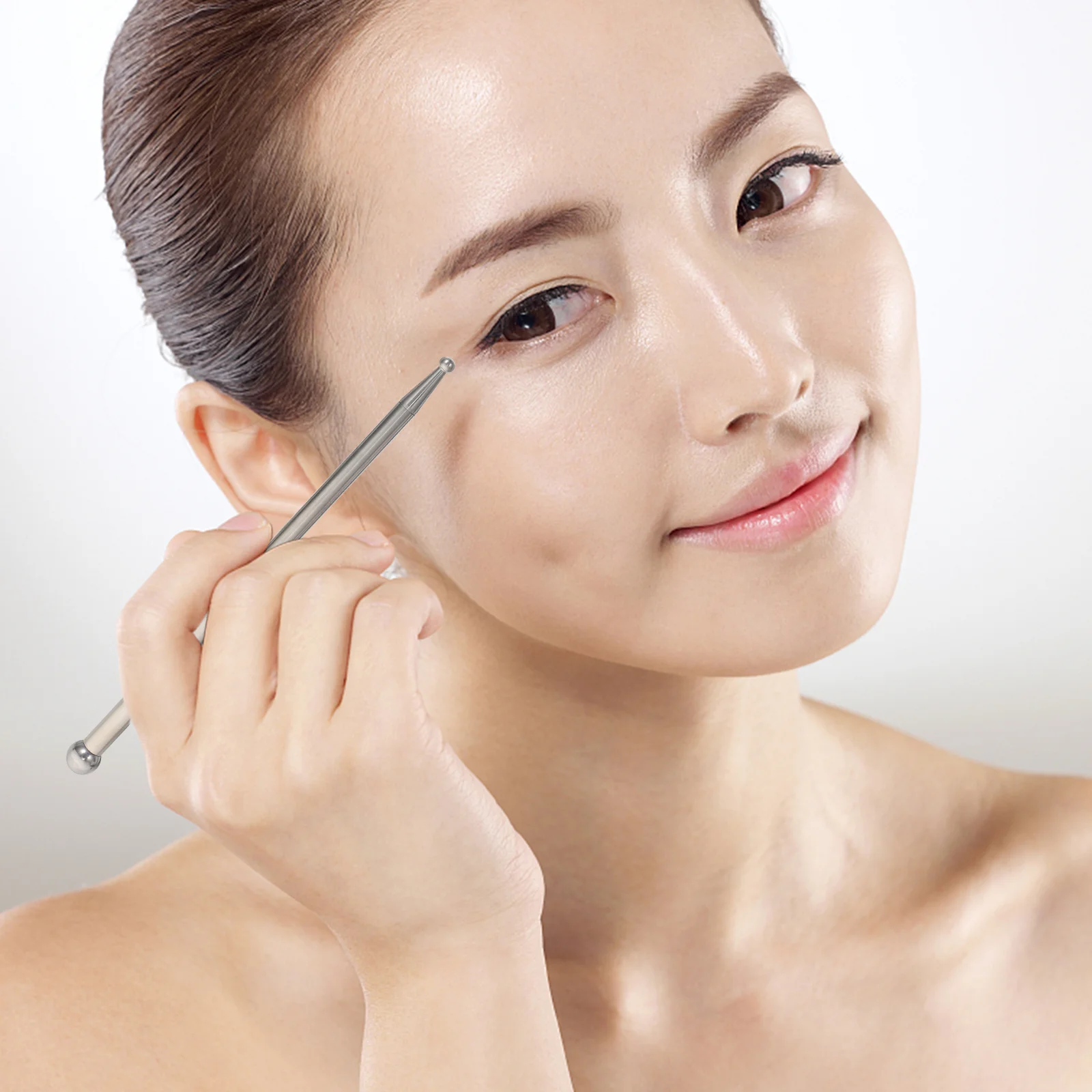 

1Pcs Stainless Steel Acupoint Massage Rod Belly Back Muscle Relaxation Stick Health-Preserving Manual Body Massager Durable