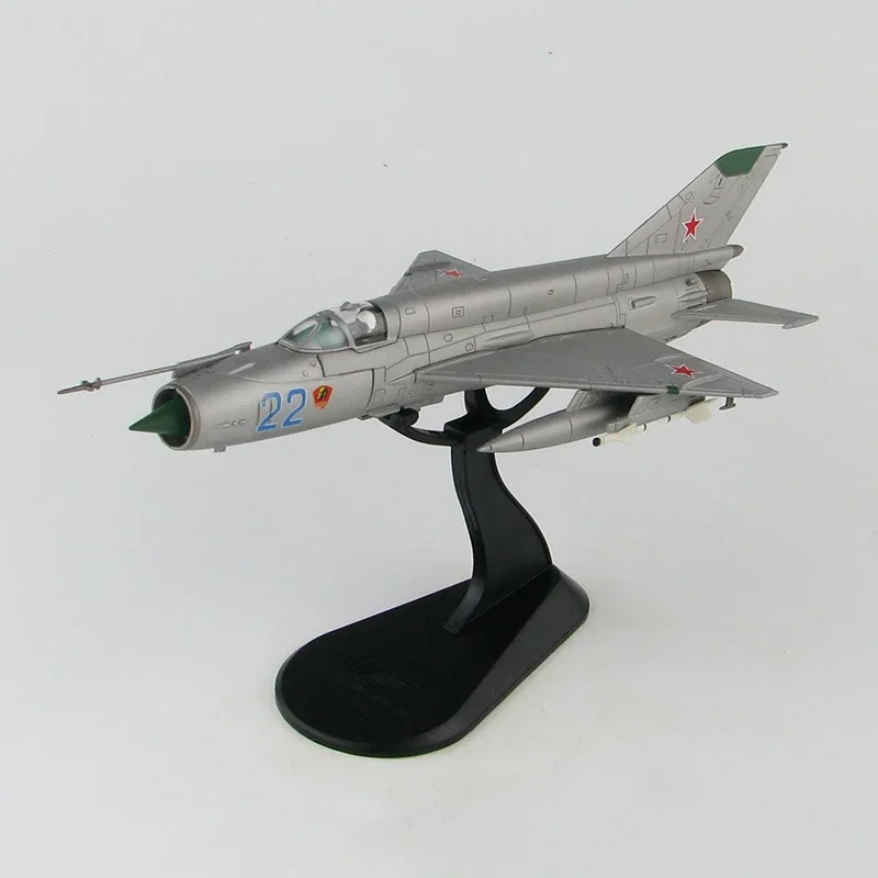 HA0195 1/72 Soviet Air Force MiG-21 Mig21 fighter MIG-21SMT Blue 22 Aircraft Model Adult Fans Collectible Souvenir Gift Display