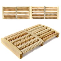 Wooden Foot Massage Roller Relieves Fatigue Foot Pain and Plantar Fasciitis Plantar Muscle Relaxation Tool Releases Lymph