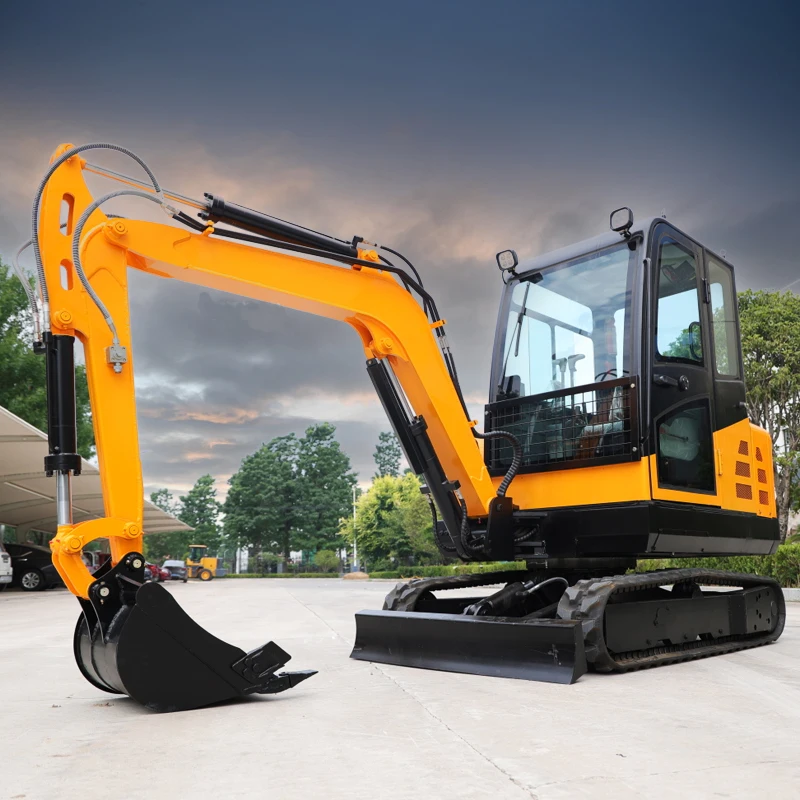 High Quality Hydraulic Crawler Mini Excavator Machine Multifunctional  Diesel Engine  Minibagger Chinese Factory Small Digger