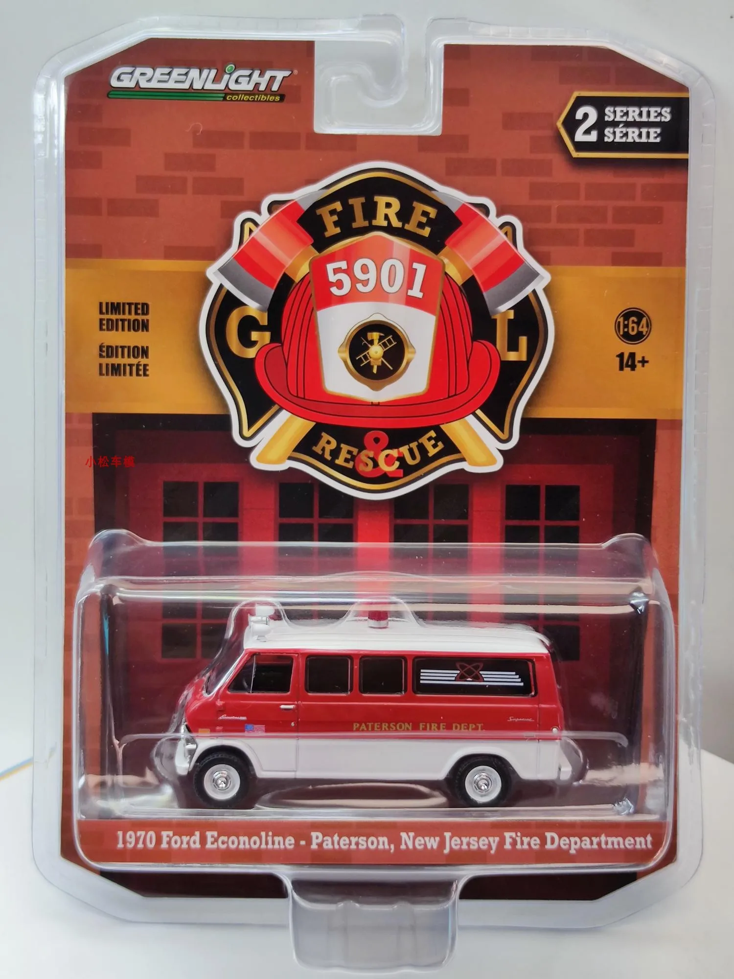 

GreenLight 1:64 1970 Econoline Iknole Patterson Fire Department Diecast Alloy Car Model Collectible Gift