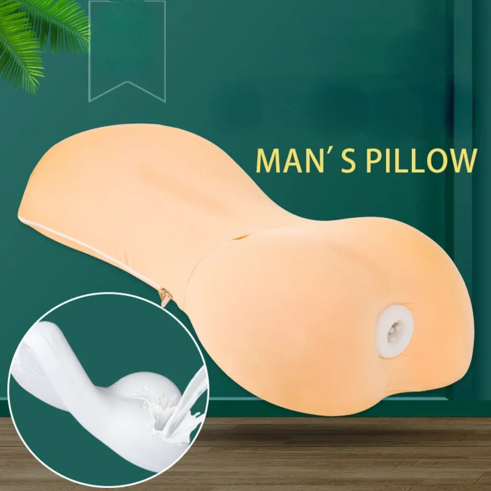 Sex Pillow With Masturbation Cup Sex Toys For Men Carry Deep Hole Device Male Mastuburator BDSM Furnitures Sexy Toys For Man Gay