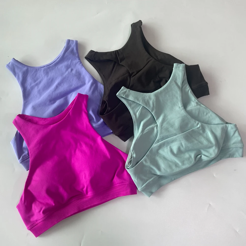 Pericic 2-teiliges Set Damen Racer Sport-BH High Waist Scrunch Bum Seam Yoga Leggings Sportanzug Fitnesskleidung Outfit Yoga-Set – Detail 9