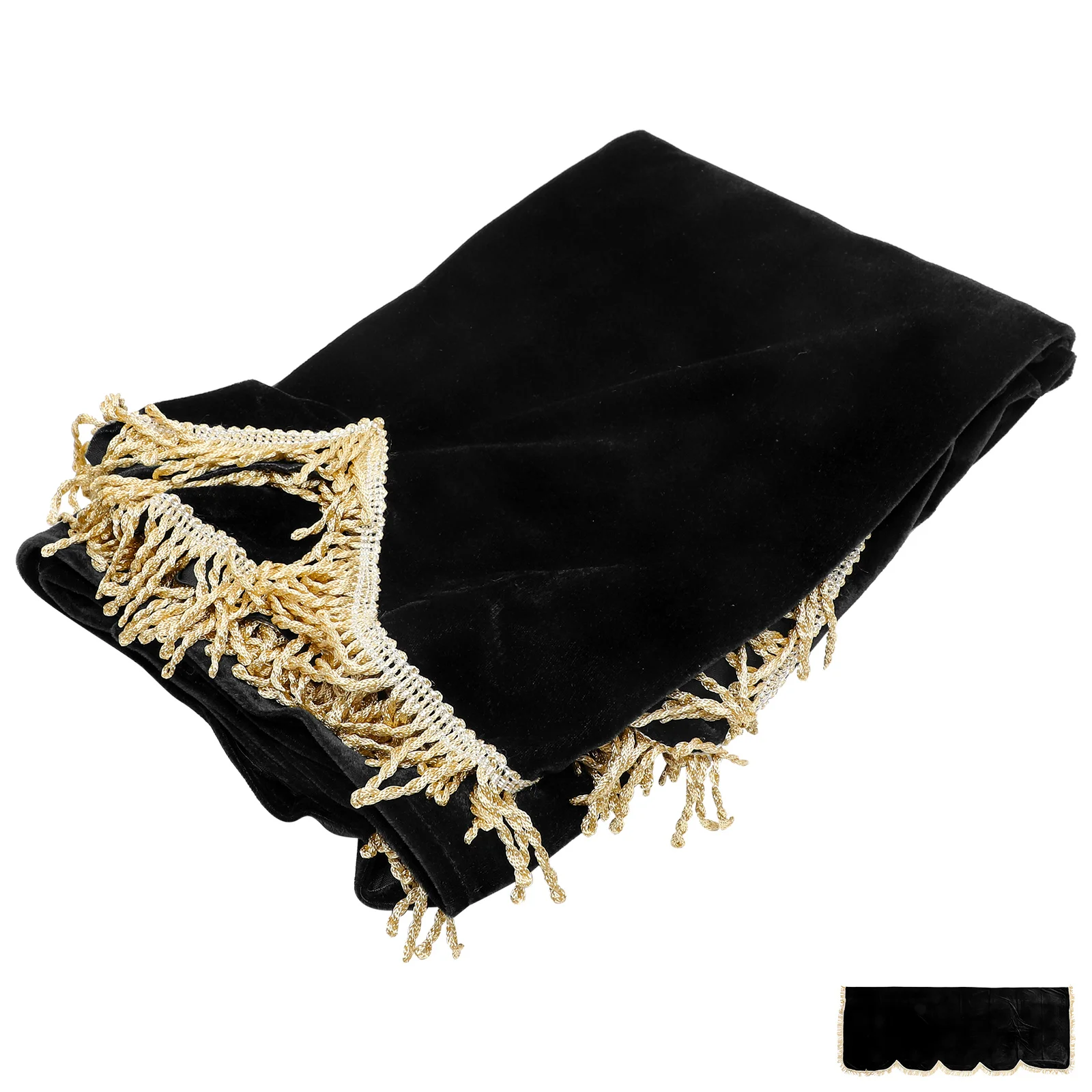 

Piano Keyboard Dust Cover 88 Keys Golden Velvet Electronic Semi Drape Cover Lightweight Portable