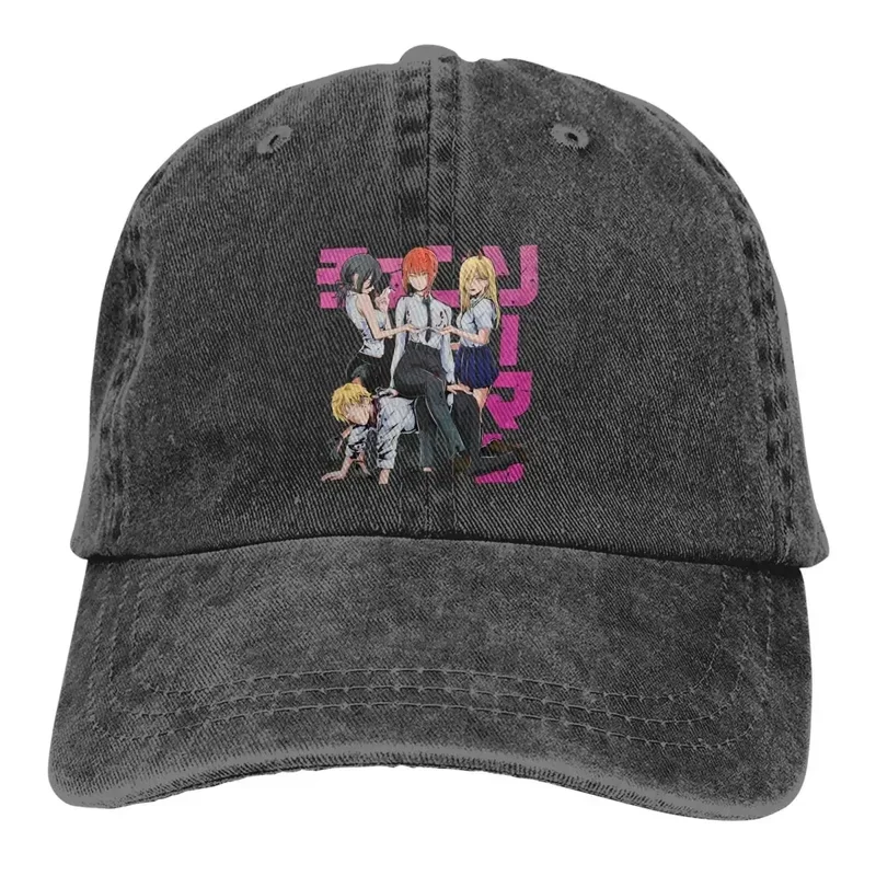 

Girls Power Makima Baseball Cap Men Cowboy Hats Women Visor Protection Snapback Chainsaw Man Anime Caps