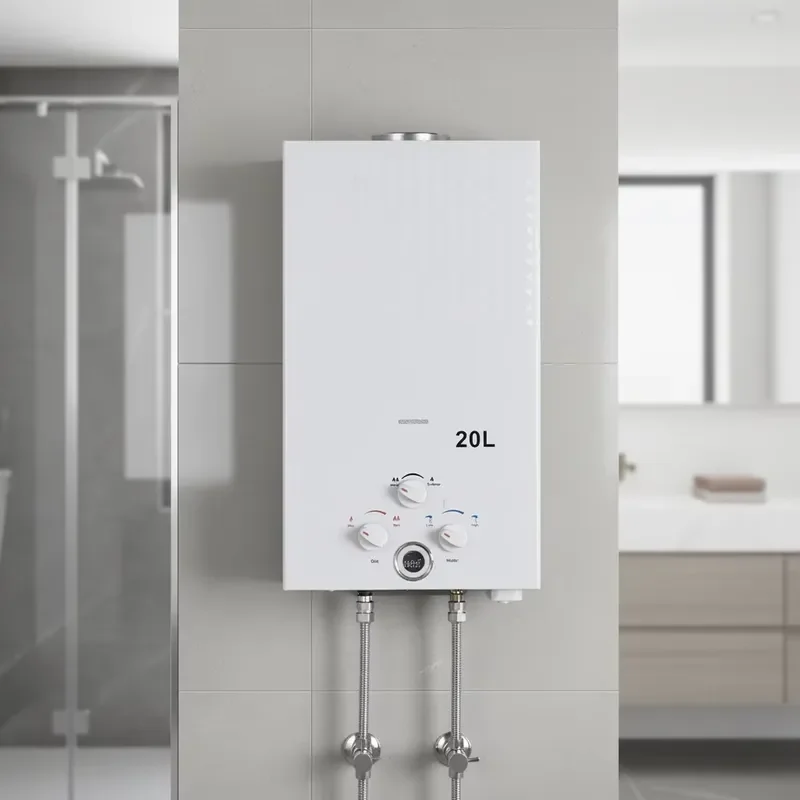 For 20L Gas Water Heater with Constant Temperature Control Fast Heating & Energy Saving Design for Home Shower and Kitchen
