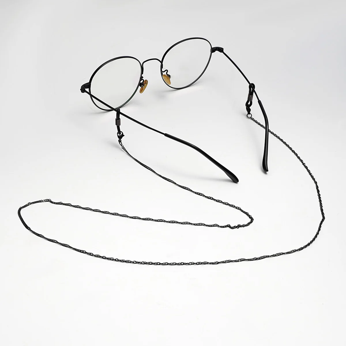 Edelstahl Trendige Brillenkette, Kopfhörer- und Sonnenbrillen-Sicherungskette, Unisex Vielseitiges Accessoire