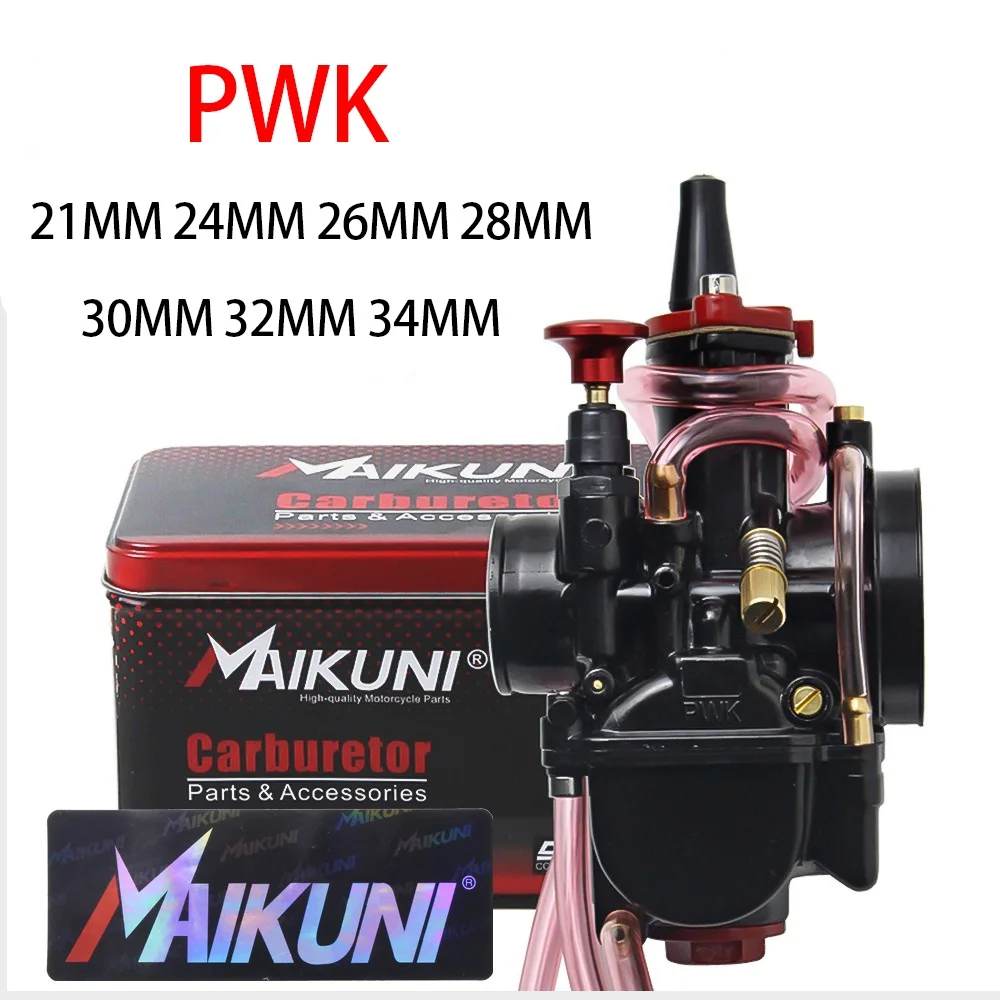 

Motorcycle modified Universal Case For Maikuni Black PWK Carburetor KR150 21MM 24MM 26MM 28MM 30MM 32MM 34MM with Power Jet