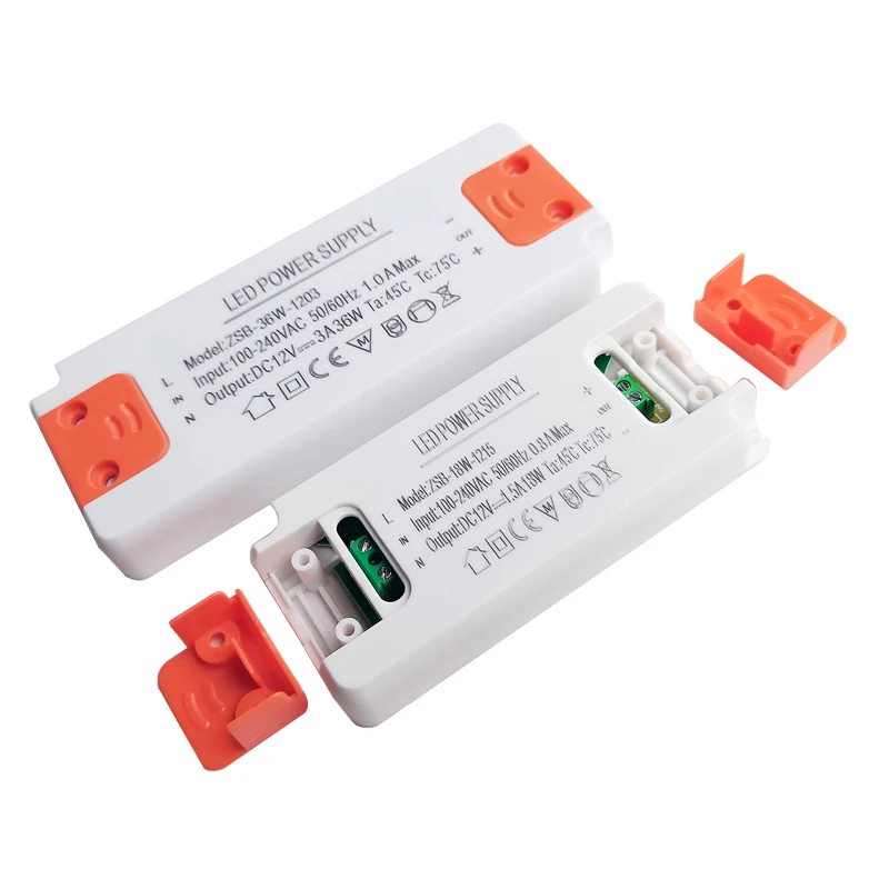 LED Driver Power Supply 12W 18W 24W 36W AC 110V 220V 12V 1A -3A  Power Supply Control Lighting Transformers For LED Light Strip