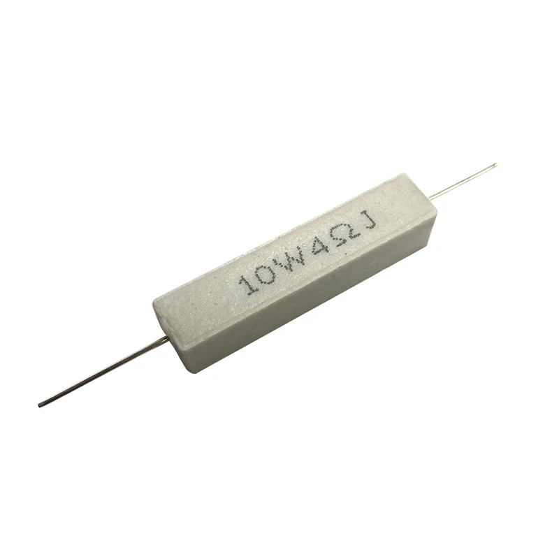 2pcs 10w Ceramic Cement Resistor 5% 4ohm 4r 4rj