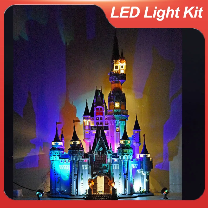 

LED Light Set For 71040 Disney Castle compatible 6005 (Only LED Light, NOT Include The Model Bricks)