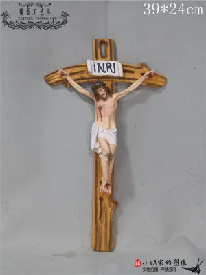 Jesus cross Christian Catholic home wall church prayer bitter like Madonna statue holy pendant home decoration creative resin