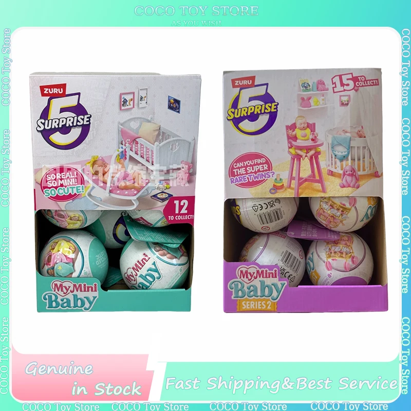 

Zuru My Mini Baby Toy 5 Surpris Ball Ver1 Action Figures My Mini Baby Ver.2 Miniverse Anime Fiugres Decor Birthday Gift For Kids