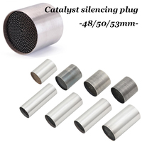 35mm 42mm 45mm 48mm 50mm 53mm Front Mid End Exhaust Catalyst DB Killer Baffle Motorcycle Auto ca Silencer Noise Sound Eliminator