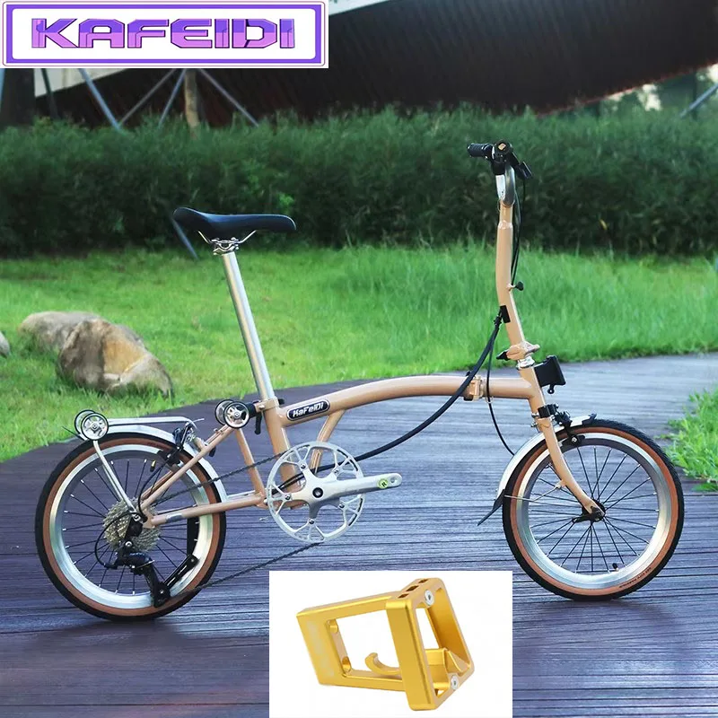 

KaFeiDi Women's Bicycle Portable Folding Bicycle 16-inch Wheel 9Speed Chromium-Molybdenum Steel Bike Frame Adult Girl Retro Bike