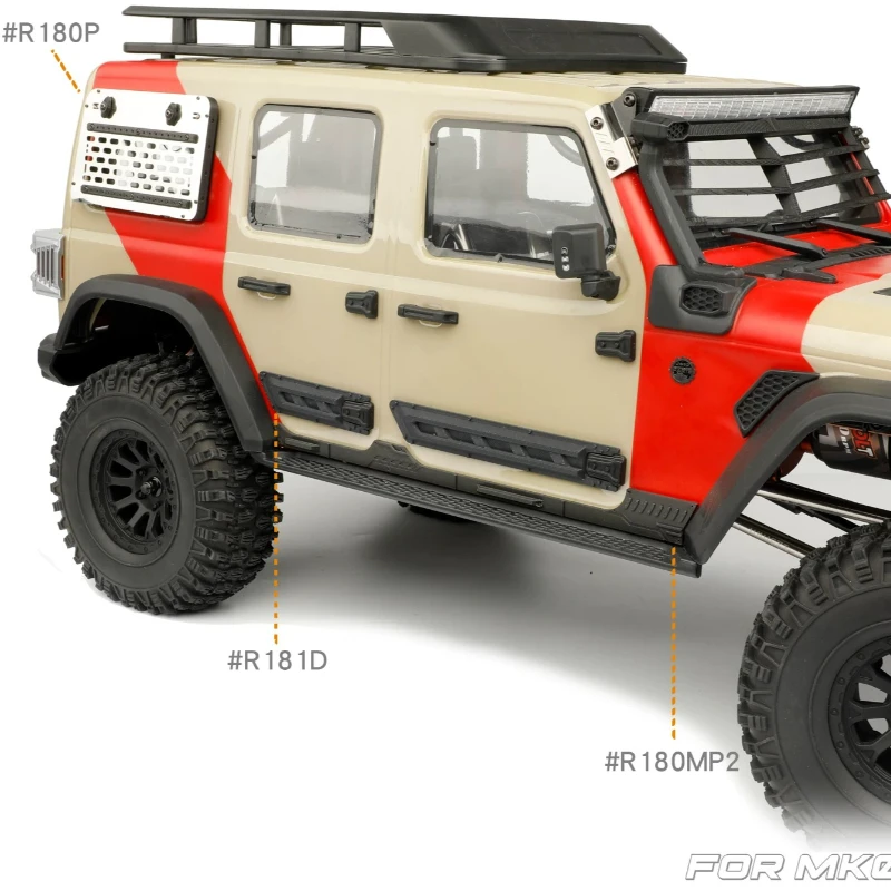 RC Car door protective armor side skirts side surround protection skid plate decoration for 1/7 RC MK07 JK07