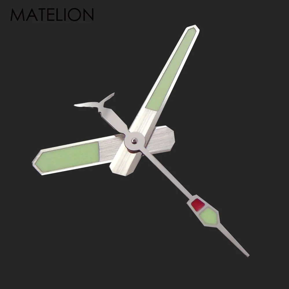 SKX Super Lume Watch Hands C3 LUME for ETA2824 PT5000 SW200 ST2130 Automatic Movement Sea Gull Seconds Accessories