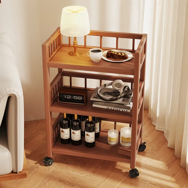 Home Use Kitchen Cart Rolling Storage Cart Tea Trolley Multi Layer Rolling Storage Cart Kitchen Pantry Shelving Snacks Hotpot