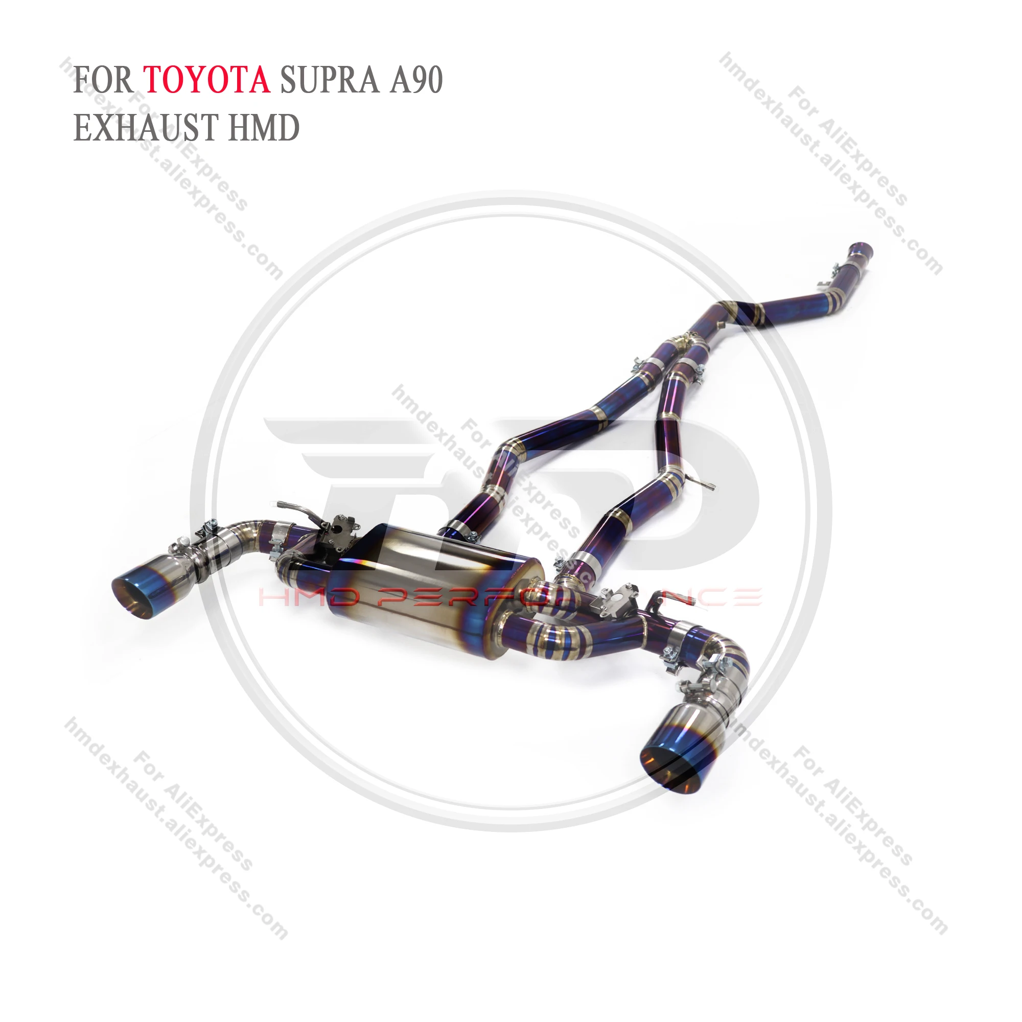 

HMD Titanium Exhaust System for Toyota Supra A90 3.0T Muffler With Valve OEM Control Performance Catback