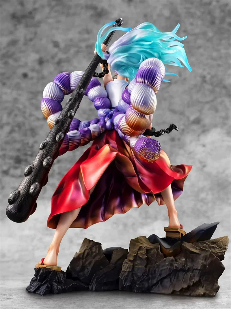 29cm Anime Yamato One Piece Figures Gk Kaidou Daughter The Island Of Ghost Girl Yamato Action Figures Wano Country Model Toys