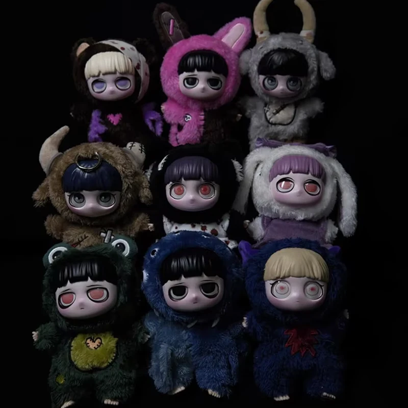 حقيقي كيكي ليتل مفتاح القوطية نمط ليلة قزم سلسلة صندوق أعمى Kawaii الشكل دمية حقيبة قلادة جمع نموذج مفاجأة اللعب