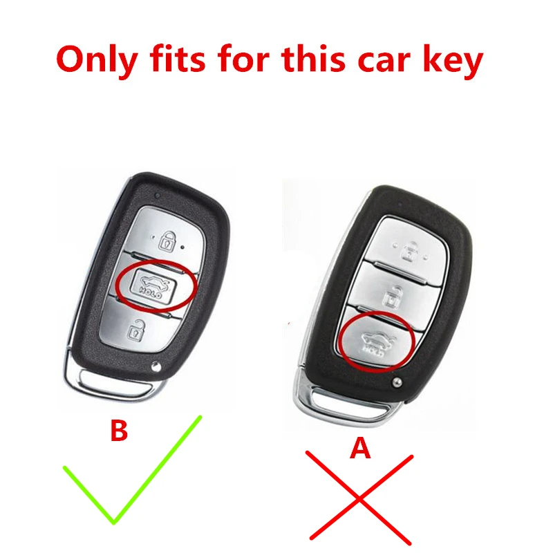 Leather Car Key Case For Hyundai IX30 IX35 IX20 Tucson Elantra Verna Sonata Smart Remote Cover Keychain Protect Bag Accessories