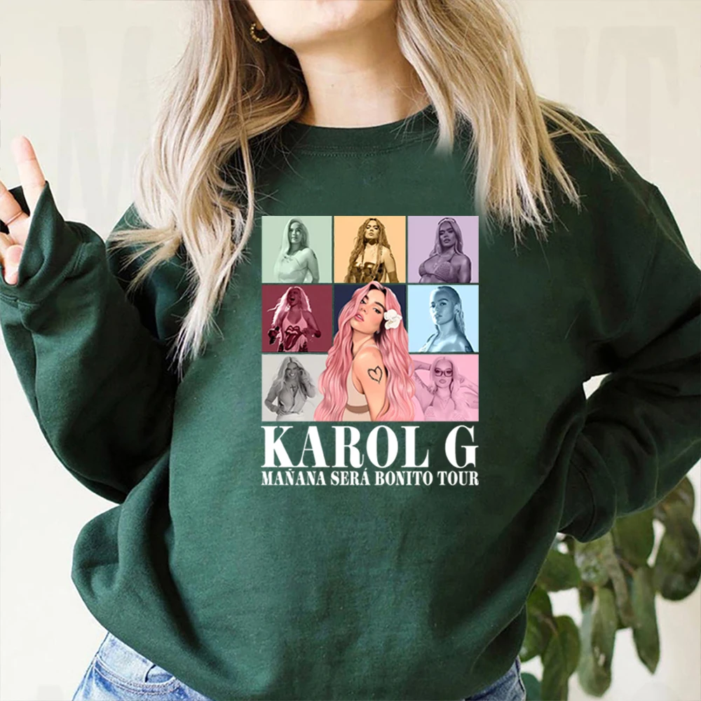 Karol G  Eras Tour Sweatshirt Manana Sera Bonito Hoodie Vintage Karol G Jumper Karol G Tour 2024 Sweatshirts Y2k 90s Fans Gift