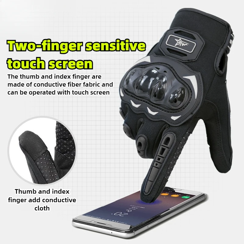 

Outdoor Motorcycle Cycling Gloves Bicycle Full Finger Touchscreen Gloves Camping Hunting Survival Protective Перчатки Защитные