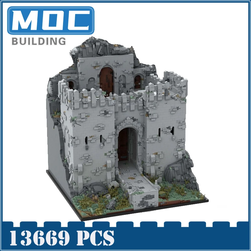 Famous Medieval Castle MOC Building Blocks Street View Technology Brikcs Villa Model Diy Educational Display Toys Xmas Gift