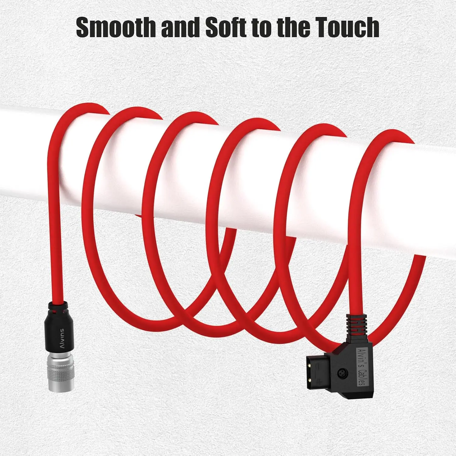 Alvin's Cables D Tap to Hirose 4 Pin Male Power Cable for Sound Device MixPre 688, ZAXCOM, Zoom F8, Ultra Soft & Flexible 45cm