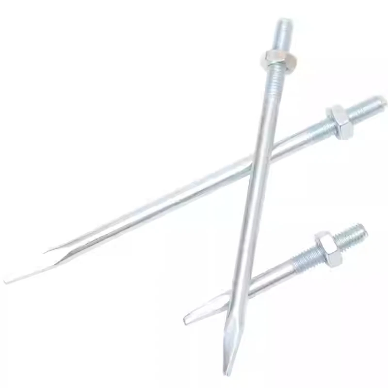 5/10/20 قطعة M6 M8 M10 الزنك مطلي الكربون أنابيب الصلب المشبك الأظافر بولي كلوريد الفينيل Tupe المشبك مسمار تمديد مسامير البراغي