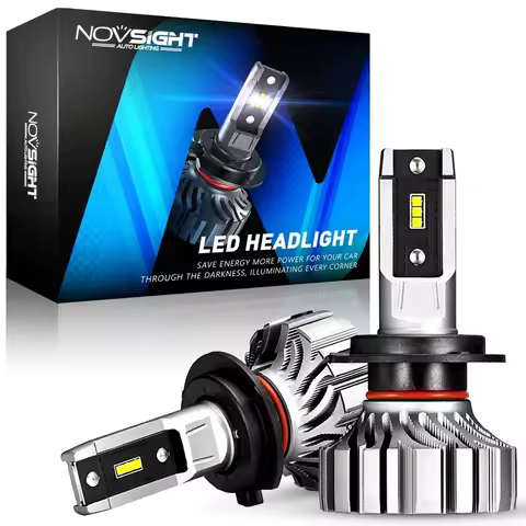NOVSIGHT H7 Universal Led Headlight 9005 HB3 9012 H1 H4 H11 H8 H9 Car Headlight Bulbs 50W 8000LM 6500K Fog Light Auto Headlamp