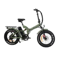 NEW 48v 500w 20 inch full suspension fat tire folding electric bicycle / foldable commute ebike / electric commute bike
