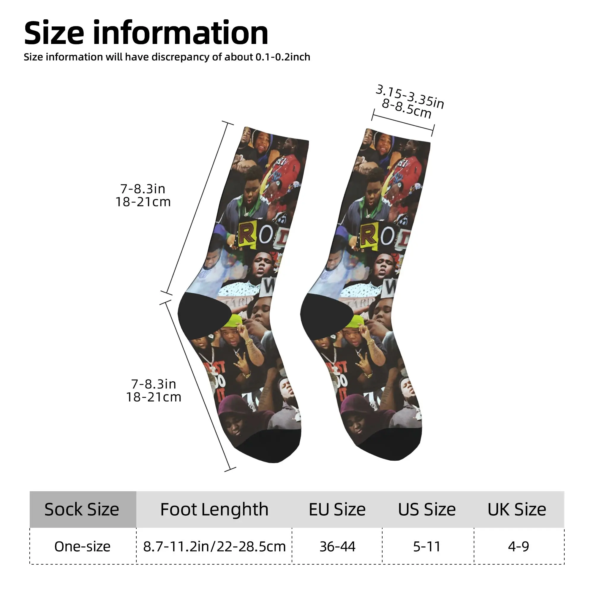 مغني الراب قضيب موجة الجوارب جوارب الموضة الشتاء عدم الانزلاق الرجال الجوارب مريحة مخصصة سكيت الجوارب