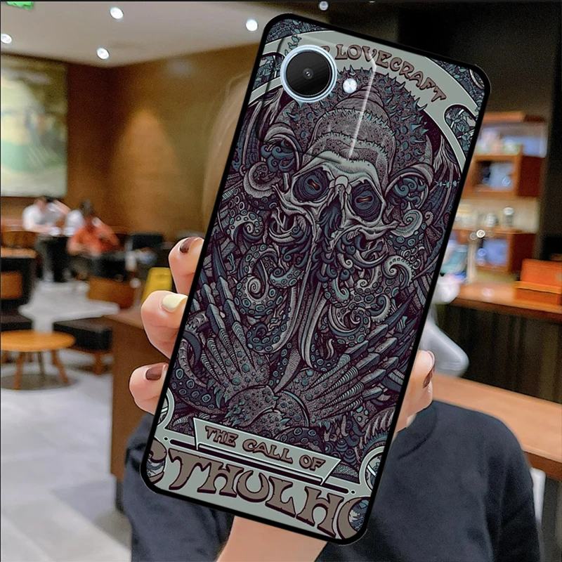 Cthulhu Fhtagn Gothic For Realme C31 C55 C35 C33 C30 C25 C21Y C15 C11 GT Neo 5 3 2 2T 3T 8 9 10 11 Pro Plus Case