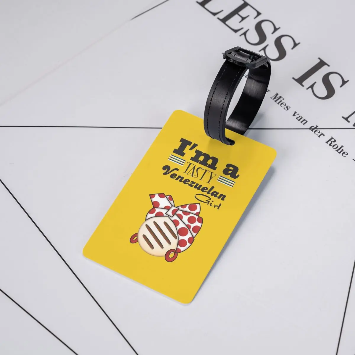 

Бирки для багажа «Arepa Venezuela: Я — вкусная венесуэльская девушка» для чемоданов, дорожных сумок, багажных бирок, держатели для этикеток, идентификаторы, именные бирки, адресные таблички