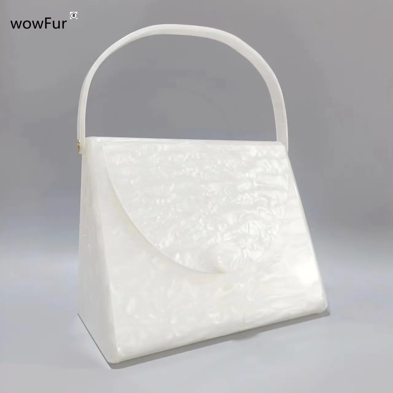 Women Marble White Green Leopard Top Acrylic Bag Handle Handbags Luxury Evening Clutch Purses Wedding Party Chain Crossbody Bags