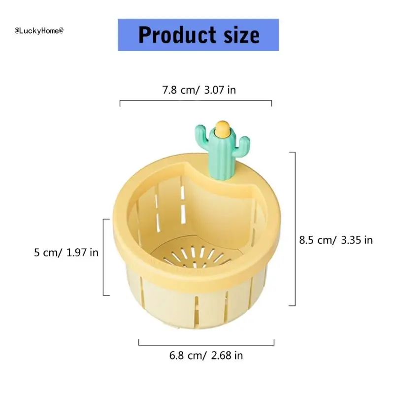 혁신적인 선인장 주방 싱크 필터 자동 프레스 바구니 싱크 배수 여과기 11UA