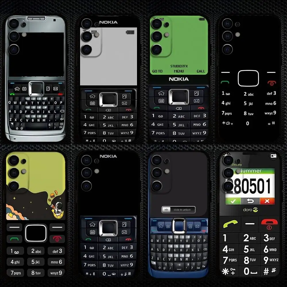 Винтажный чехол для телефона Nokia для Samsung S25, S24, S23, S22, S21, S20, Plus, Fe, Lite, другие черные чехлы Винтажный чехол для телефона Nokia для Samsung S25, S24, S23, S22, S21, S20, Plus, Fe, Lite, другие черные чехлы
