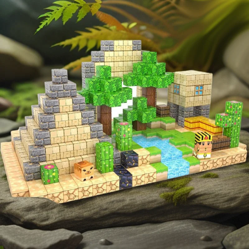 100pcs Magnetic Blocks Build Magnet Set for Boys Girls Magnetic Construction Set Toys for Toddlers Gifts