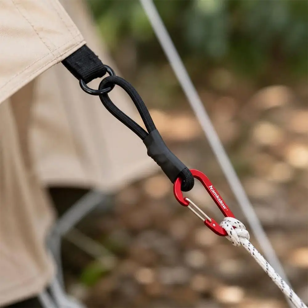2pcs with Carabiner Camping Tent Stretch Rope Multicolors 7.5*3.08 Elastic Wind Rope Cord Hook Fixed Ground Nail Hook